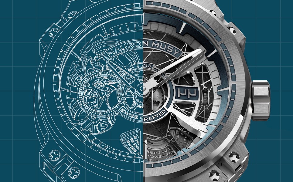 Mauron Musy - Une mécanique stupéfiante née de l'Art architectural et des dessins Blueprint